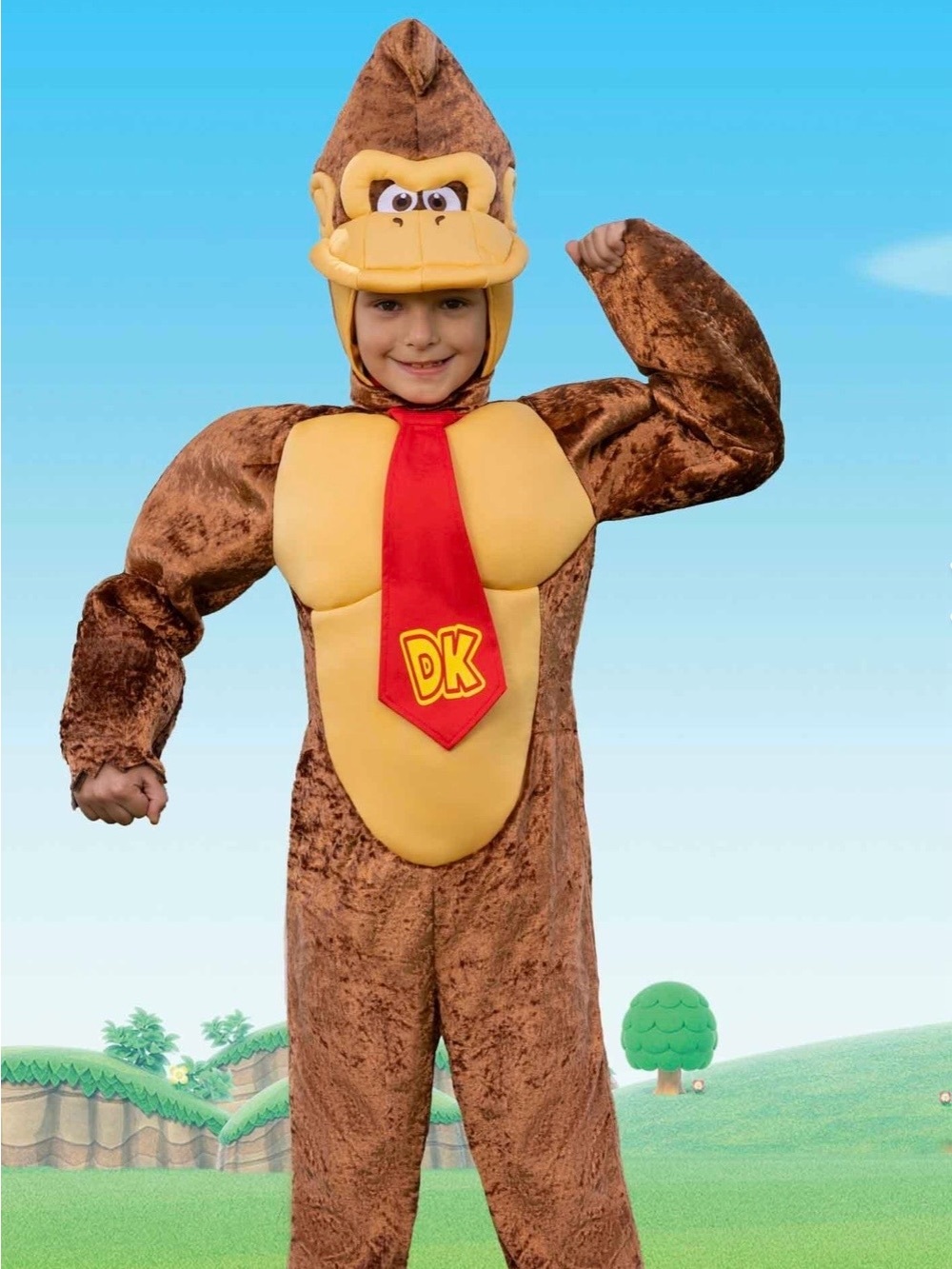 Nintendo Donkey Kong Brown and Red Kids Costume
